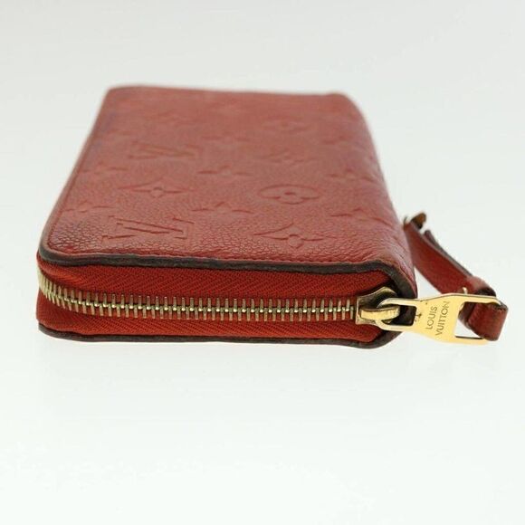 LOUIS VUITTON Monogram Empreinte Zippy Wallet Red - Picture 4 of 15